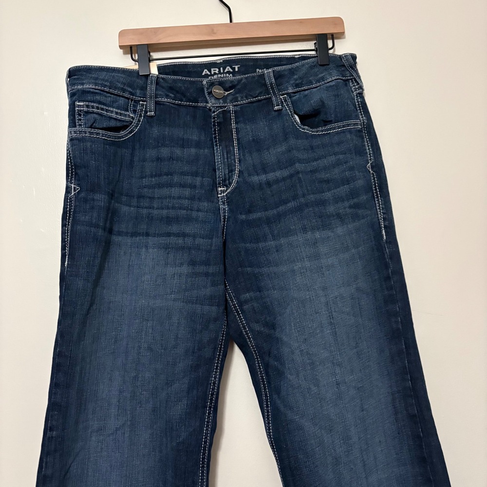 Ariat Womens Perfect Rise Trouser Missouri Dark Wash Jeans 33 New - Picture 4 of 7